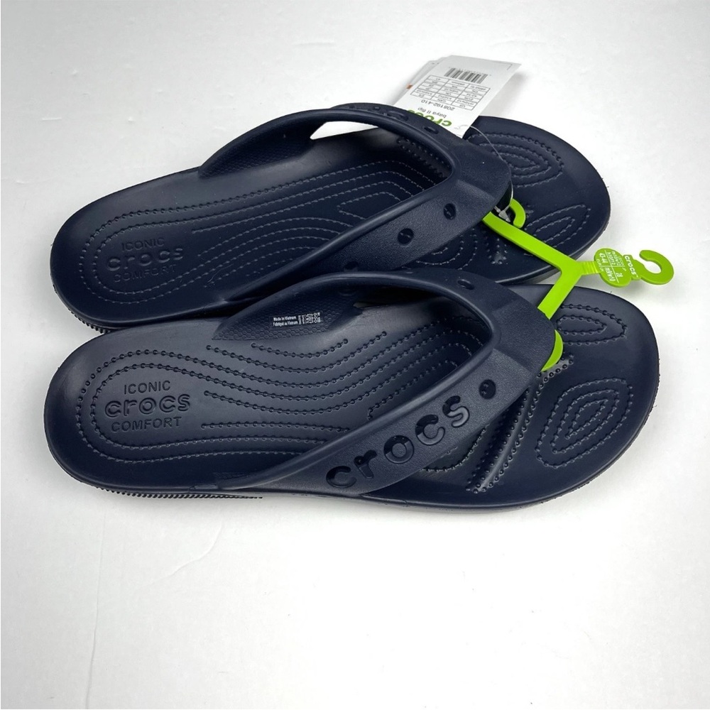 Crocs Baya II Flip Flops Shoes Sandals Men Sz 8 and Women Sz 12 Unisex